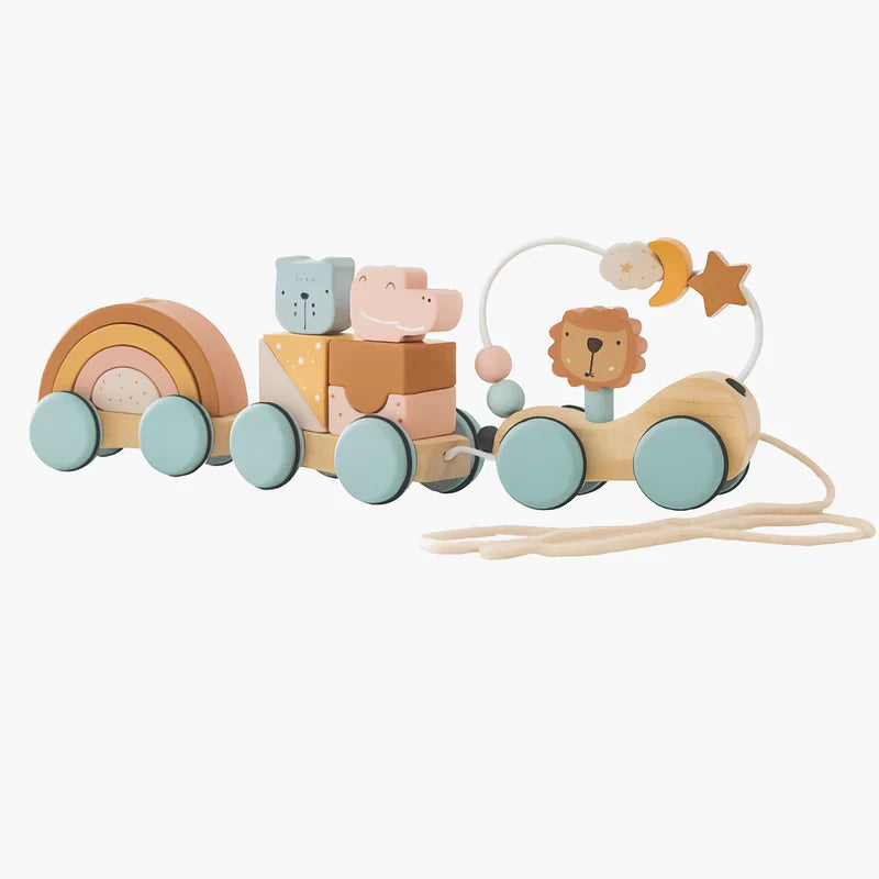 HappyTrain – Montessori & Fun – Träsats med tåg