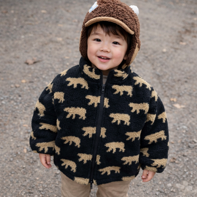 Mini Fashion™  – Extra mjuk och varm – Bären fleeceväst