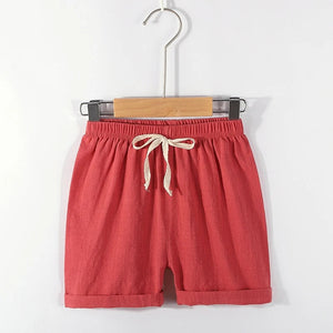 Mini Fashion™ - Snabbtorkande material - Shorts av bomull och linne