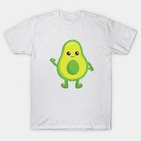 Mini Fashion™ - Matcha med familjen - Avocado T-shirt Vit