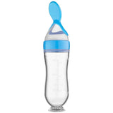 Silicone Feeding Bottle™ -  Matstund med sked - Matningsflaska i silikon