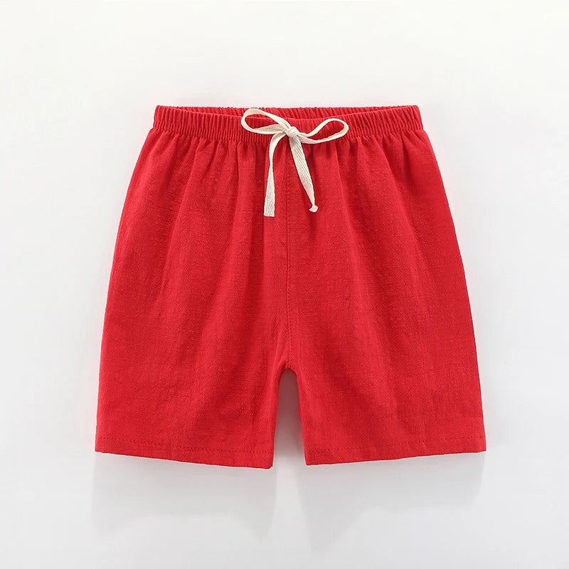 Mini Fashion™ - Snabbtorkande material - Shorts av bomull och linne