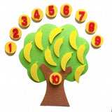 Felt Math Tree™ - Fruktig sifferjakt - Matteverktyg av filt