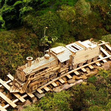 Woods™ - Timmar av byggnadsglädje! - 3D-tåg i trämodell