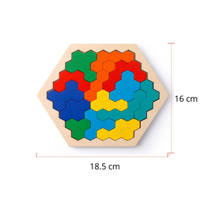 Hexagon Puzzle™ - Geometriskt pussel | Oändliga lösningar