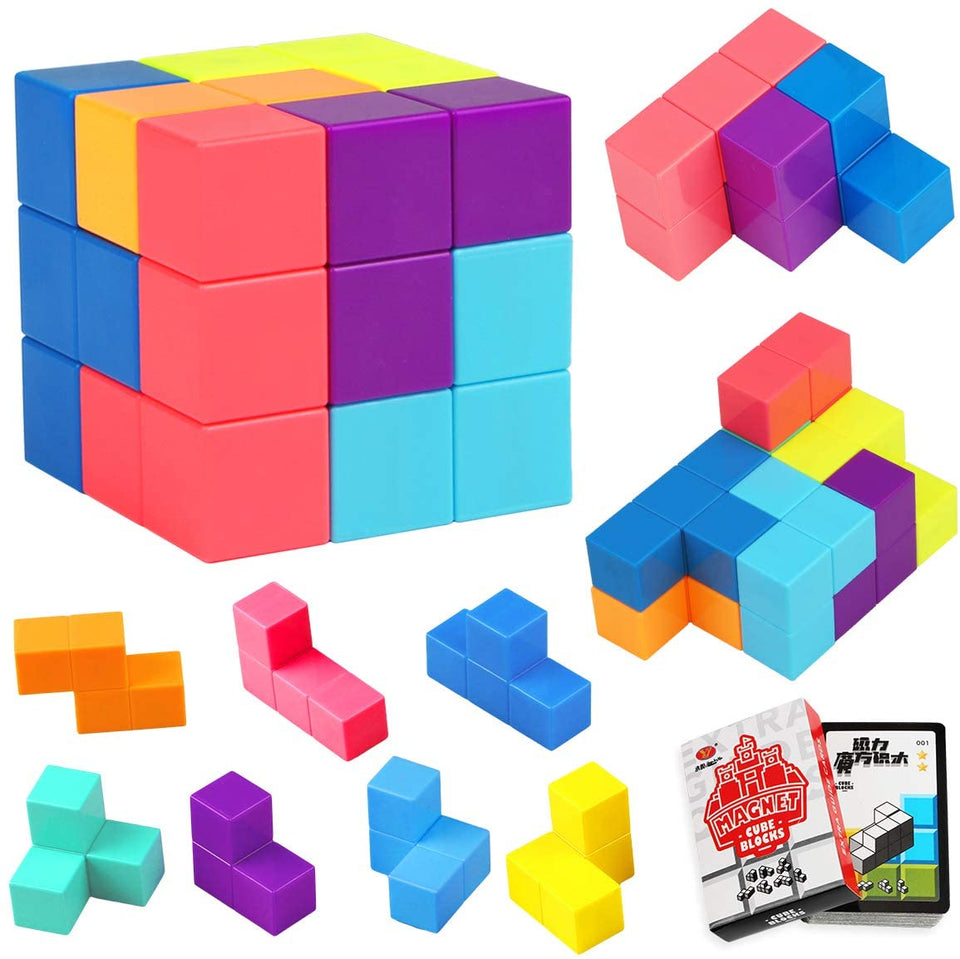 Magnet Toys™ - Magnetisk kub | Tankenöt för barn