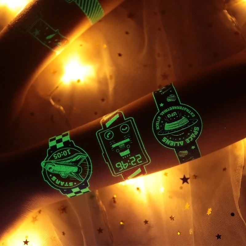 Watch Tattoo Stickers™ - Magi på din handled! - Glow-in-the Dark-klocka