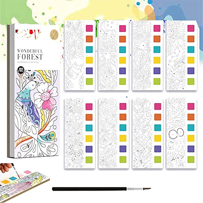 Paint Book™ - Var kreativ med vattenfärger - Färgbok med 6 färger