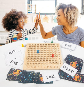 Woods™ - Lär ditt barn mattetabeller på ett enkelt sätt! - Matematikbräda